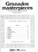 Granados Masterpieces 12 Danzas Espanolas (Spanish Dances) Piano Solo