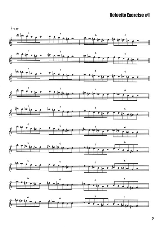 Velocity Exercises and Etudes for the Jazz Musician