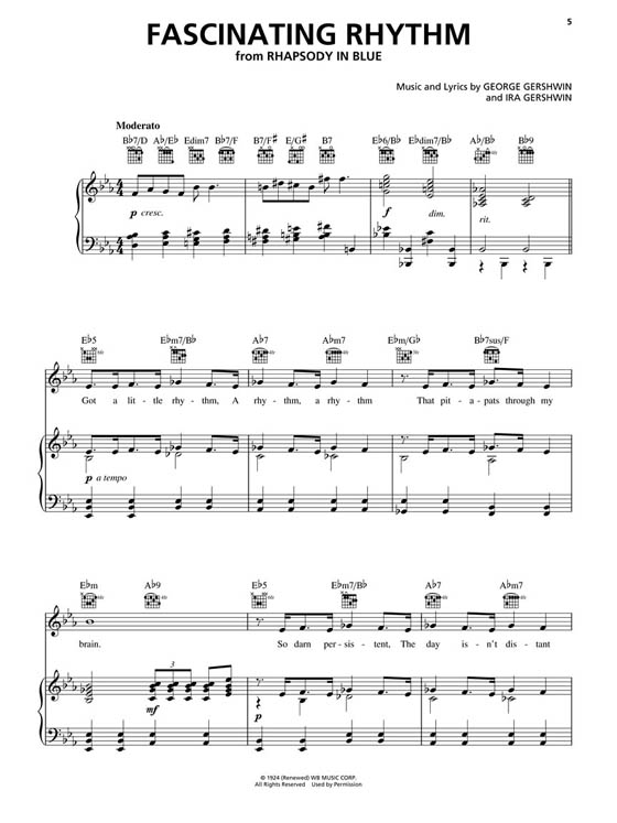 George Gershwin Hal Leonard Piano Play-Along Volume 71