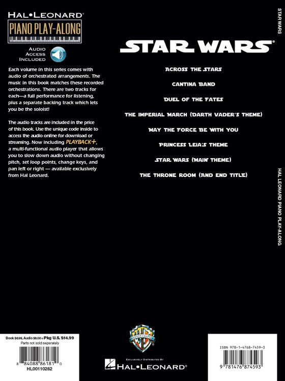 Star Wars Hal Leonard Piano Play-Along Volume 127