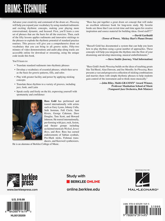 Phrasing: Advanced Rudiments for Creative Drumming Phrasing: Advanced Rudiments for Creative Drumming