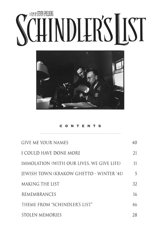 Schindler's List Piano Solo