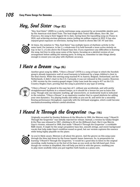 Easy Piano Songs for Dummies