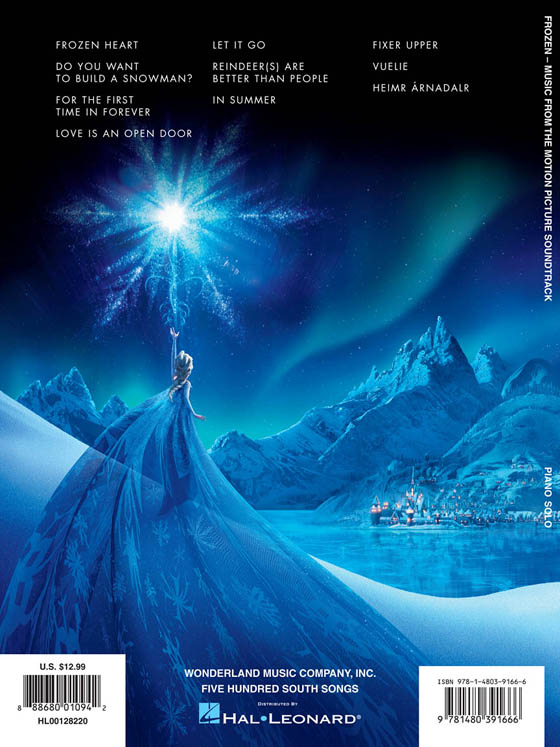 Frozen-Music From The Motion Picture Soundtrack for Piano Solo