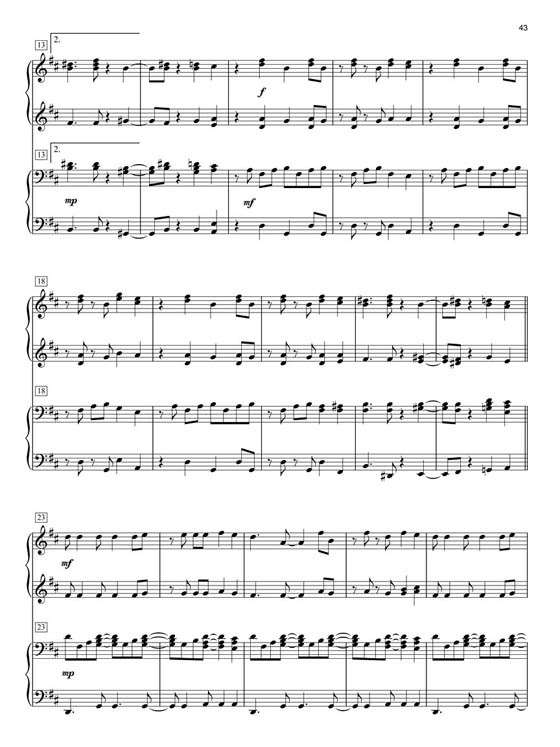 Contemporary Disney Duets  Intermediate to Advanced 1 Piano, 4 Hand