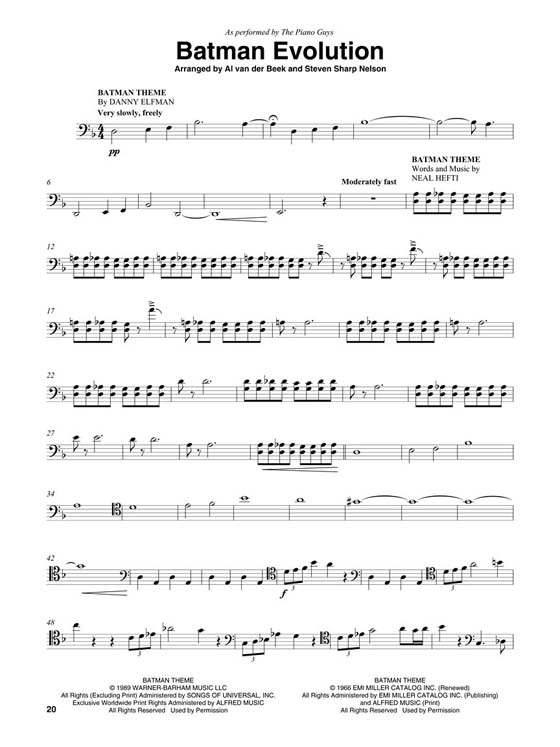 The Piano Guys - Wonders Hal Leonard Cello Play-Along Volume 1
