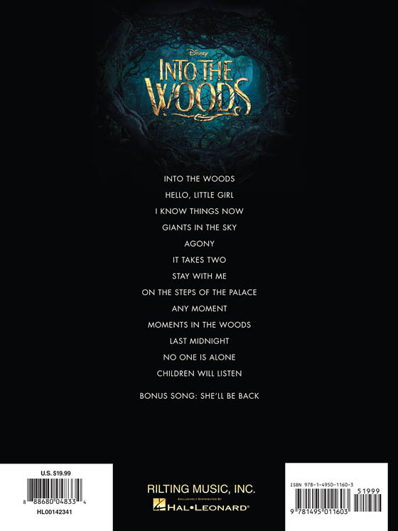 Disney Into the Woods Movie Vocal Selections