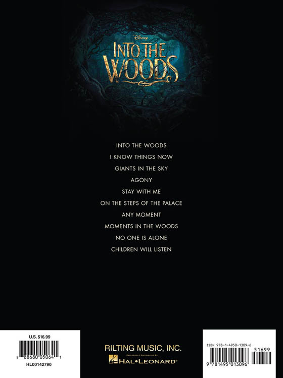 Disney Into the Woods Easy Piano Movie Selections