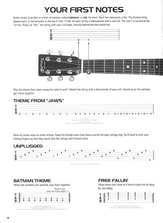 Hal Leonard Acoustic Guitar Tab Method – Book 1