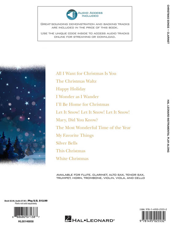 Christmas Songs for Clarinet