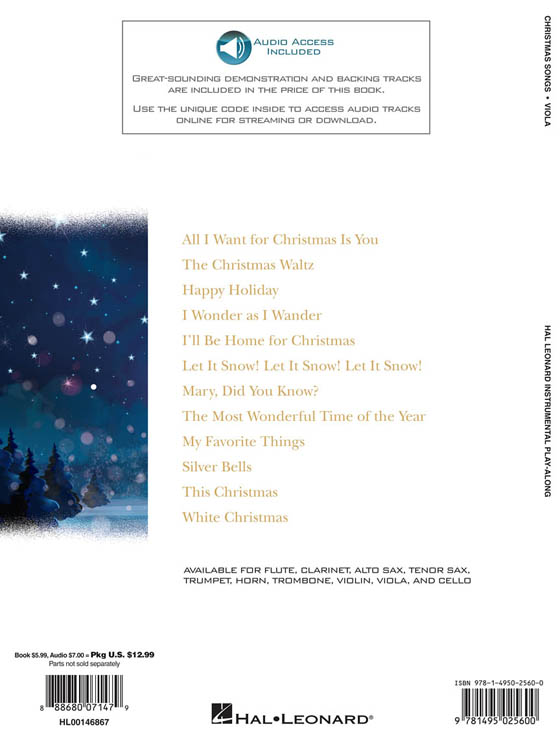 Christmas Songs for Viola
