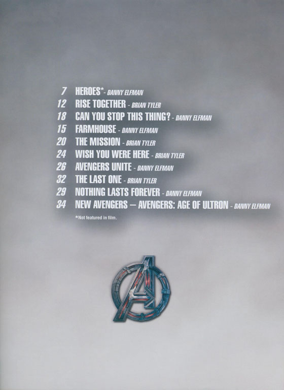 Avengers: Age of Ultron Music from the Motion Picture Soundtrack Piano Solo