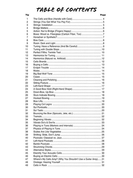 101 Cello Tips Updated Edition