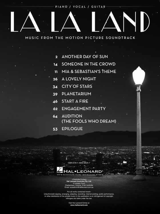 La La Land: Music from the Motion Picture Soundtrack Piano／Vocal／Guitar