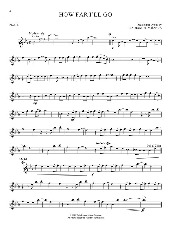 Disney Moana Flute Hal Leonard Instrumental Play-Along Disney Moana Flute Hal Leonard Instrumental Play-Along