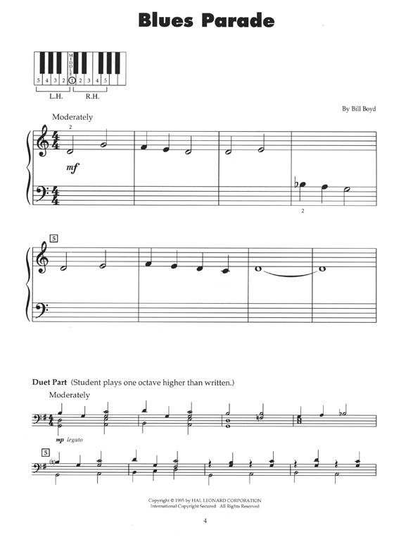 Jazz Prelims by Bill Boyd for Five Finger Piano Solos