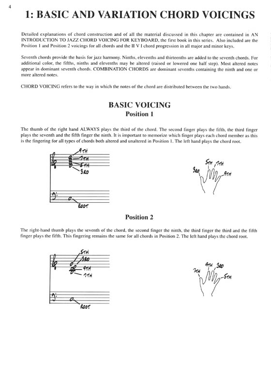 Intermediate Jazz Chord Voicing for Keyboard by Bill Boyd