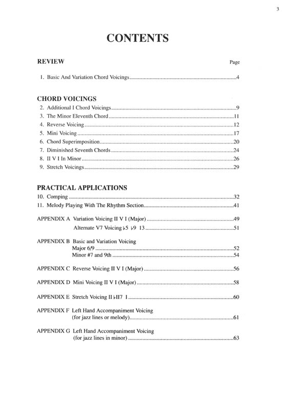 Intermediate Jazz Chord Voicing for Keyboard by Bill Boyd