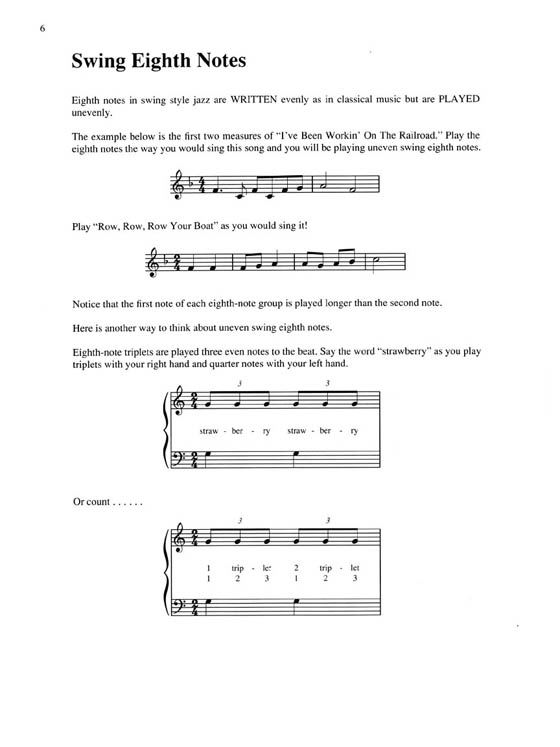 Think Jazz! A Jazz Piano Method Early Intermediate Level