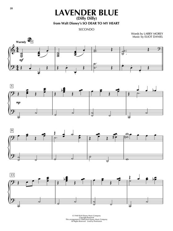 Disney Classics Piano Duet Play-Along Volume 16