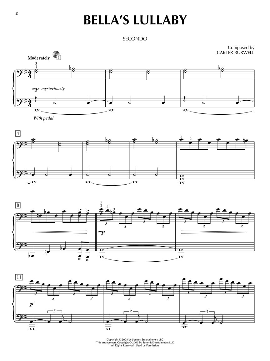 Twilight Piano Duet Play-Along Volume 33