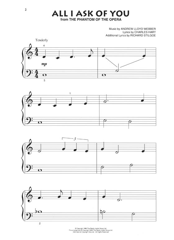 Andrew Lloyd Webber【Beginning Piano Solos】 
