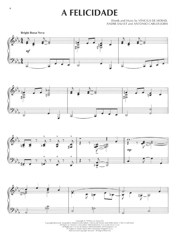 Latin Standards Piano Solo