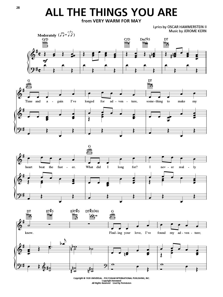 The Great American Songbook – The Composers Piano‧Vocal‧Guitar