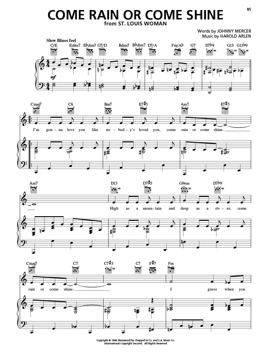 The Great American Songbook – The Composers Piano‧Vocal‧Guitar
