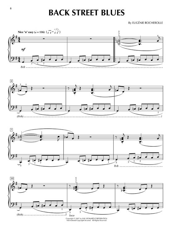 Swingin' the Blues Intermediate Piano Solos The Eugénie Rocherolle Series