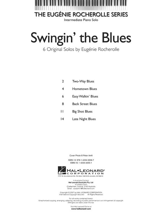 Swingin' the Blues Intermediate Piano Solos The Eugénie Rocherolle Series