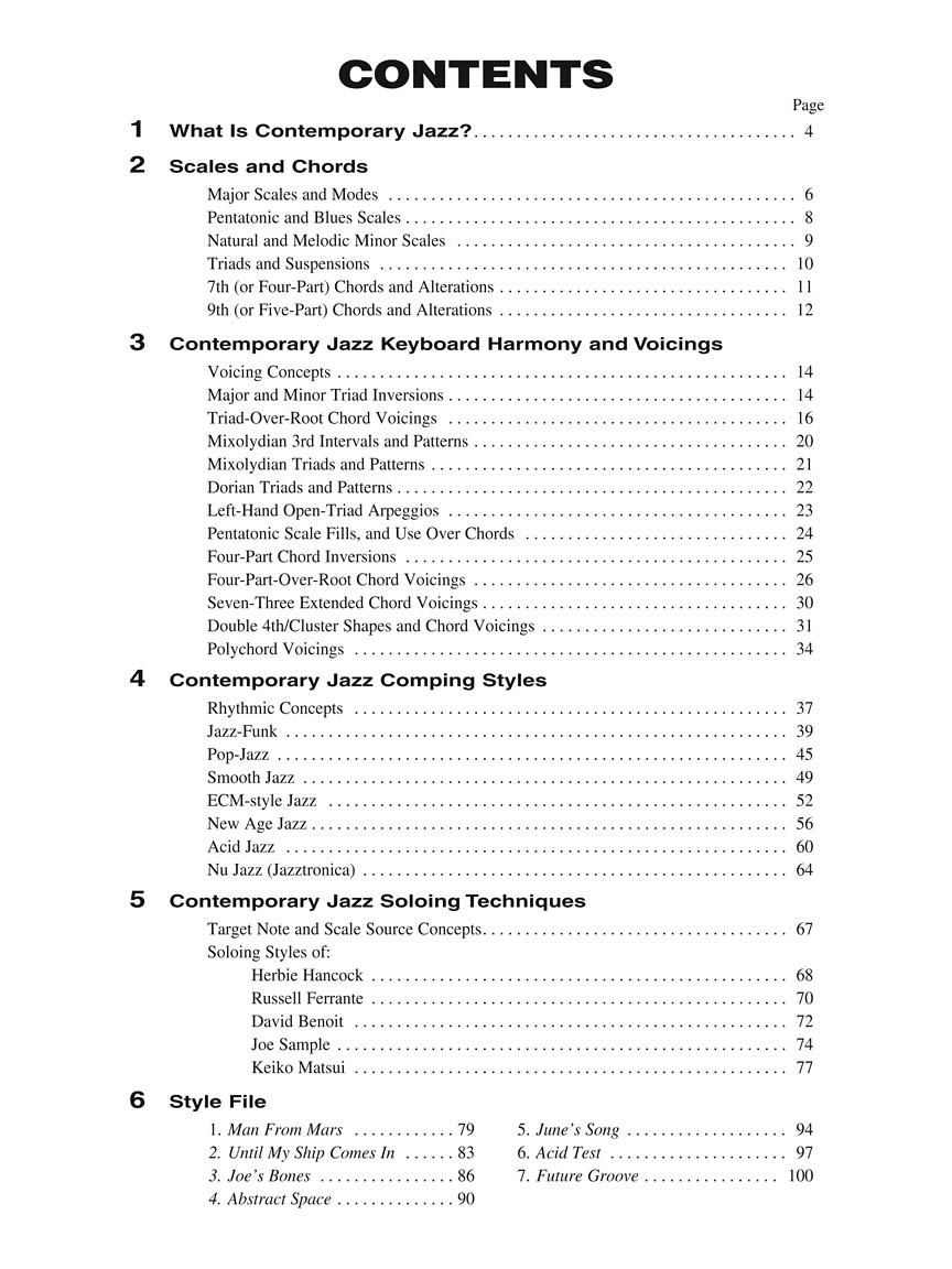 Contemporary Jazz Piano - The Complete Guide with CD! 