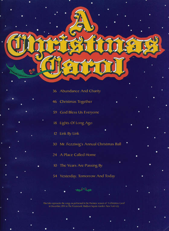 A Christmas Carol Piano‧Vocal