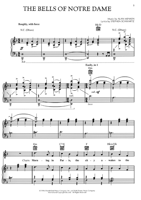 The Hunchback of Notre Dame Piano‧Vocal The Hunchback of Notre Dame Piano‧Vocal