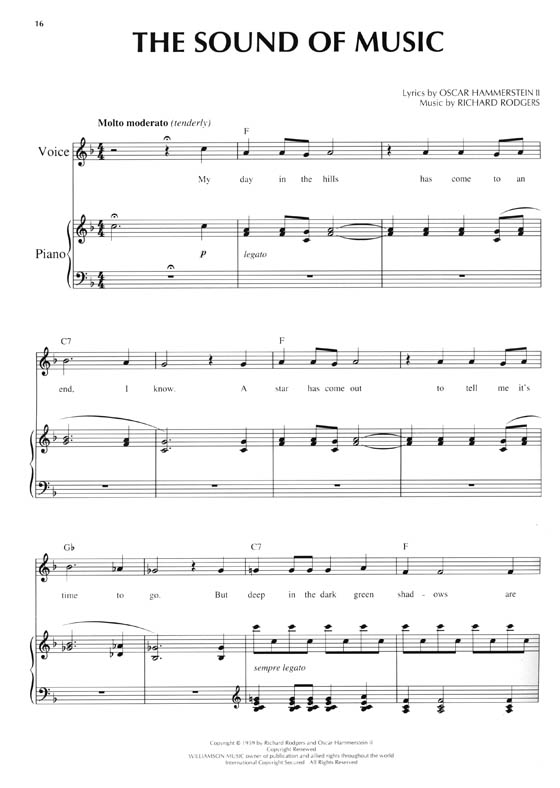 The Sound of Music Broadway Souvenir Folio Edition Piano‧Vocal