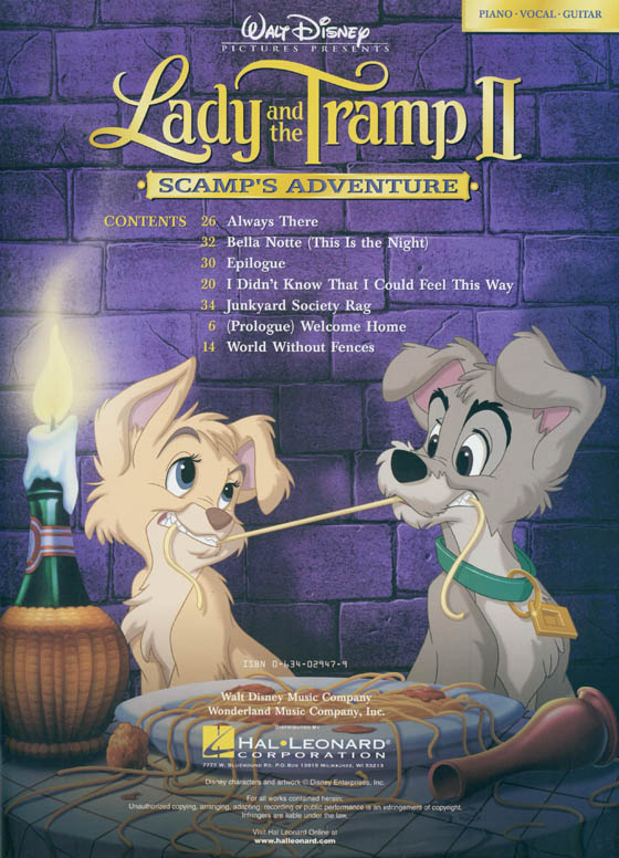 Lady and the Tramp II Piano‧Vocal‧Guitar