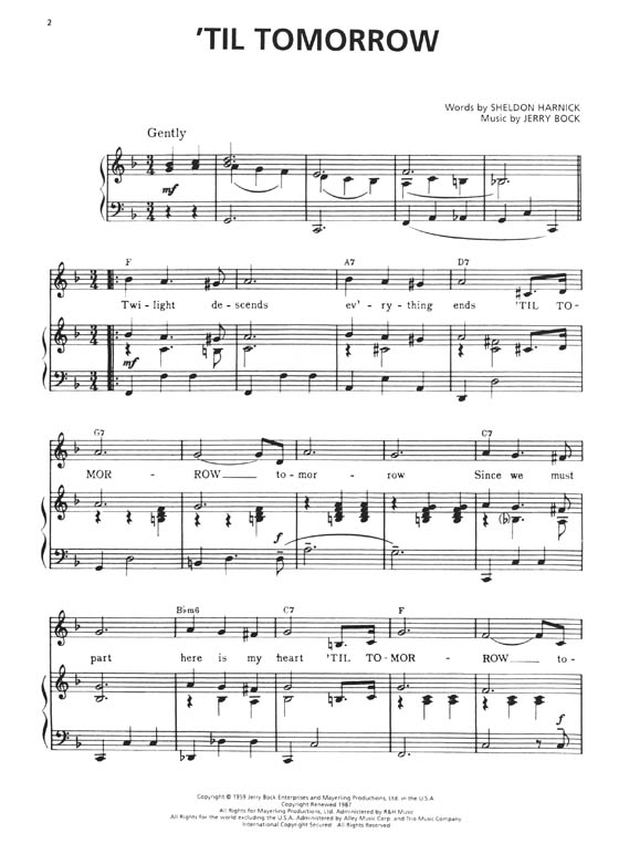 Fiorello! Piano／Vocal Selections