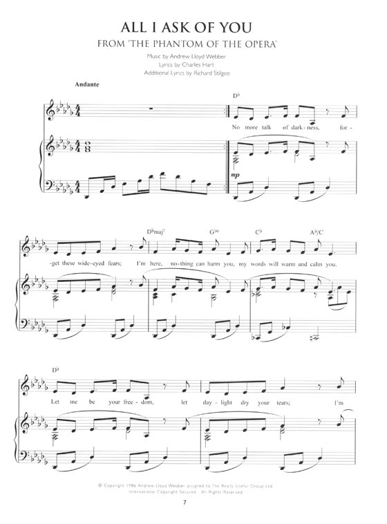 Andrew Lloyd Webber【Divas】Piano／Vocal／Guitar
