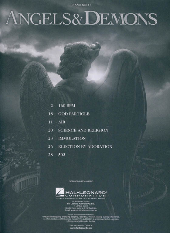 Angels & Demons Piano Solo Music from the Motion Picture Soundtrack