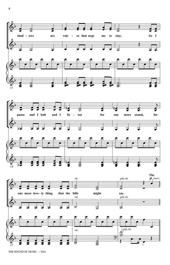 【The Sound of Music】SSA 【The Sound of Music】SSA