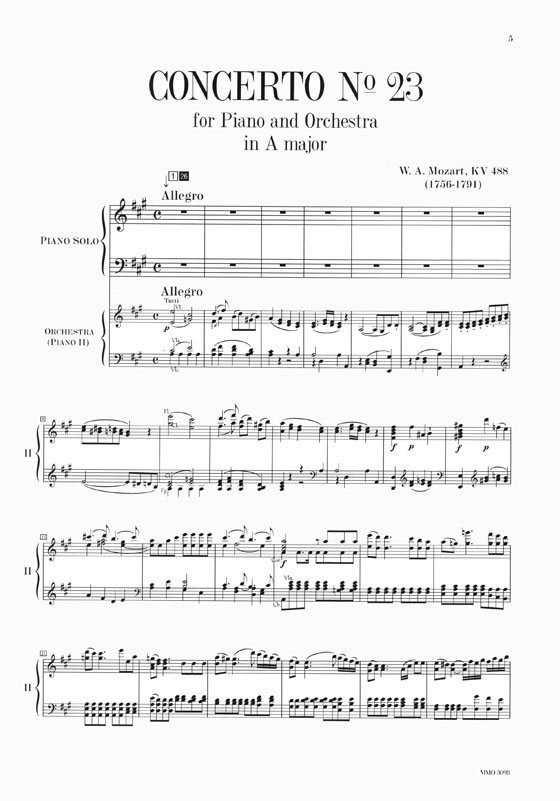 Mozart Concerto No. 23 for Piano & Orchestra in A major, KV488 (2 CD Set) Mozart Concerto No. 23 for Piano & Orchestra in A major, KV488 (2 CD Set)