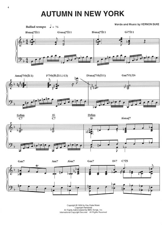 Bud Powell Classics Artist Transcriptions - Piano