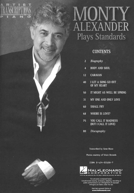 Monty Alexander Plays Standards Artist Transcriptions‧Piano