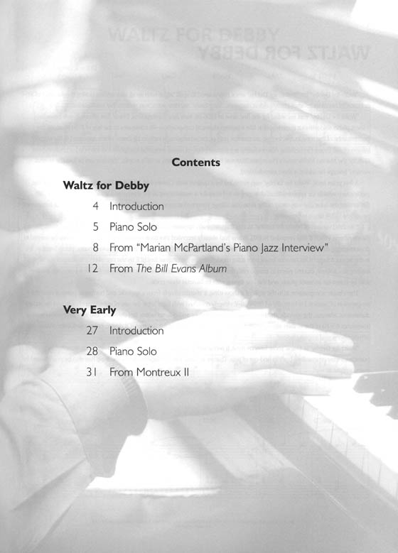 The Mastery of Bill Evans Artist Transcriptions Piano