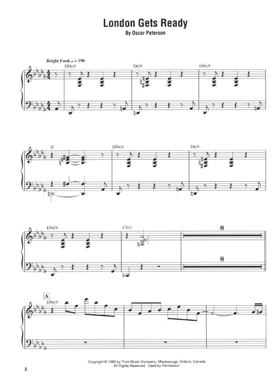 Oscar Peterson: A Royal Wedding Suite Artist Transcriptions‧Piano