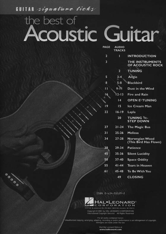 The Best Of Acoustic Guitar by Wolf Marshall Guitar Signature Licks