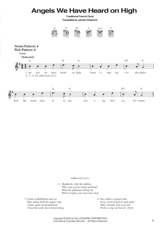 The Christmas Carols Book Easy Guitar