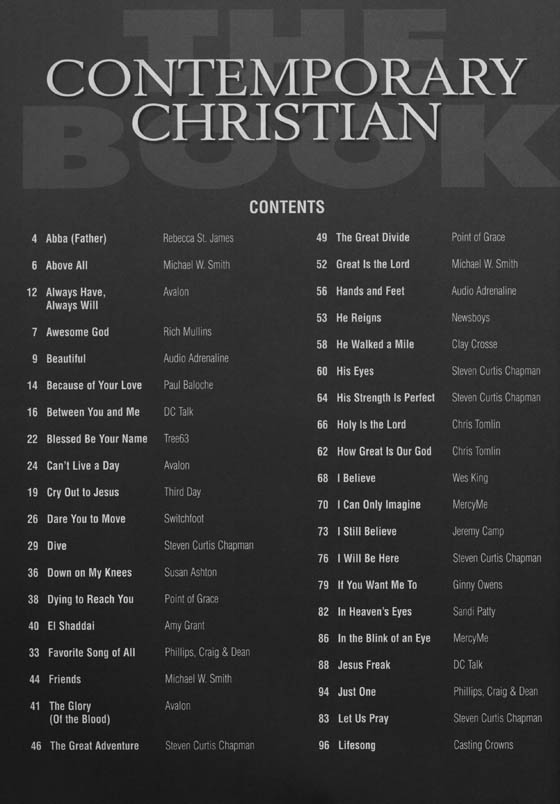 The Contemporary Christian Book Easy Guitar