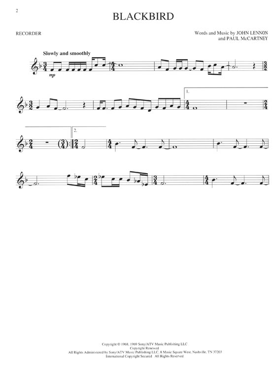 Beatles Hits Hal Leonard Recorder Songbook Beatles Hits Hal Leonard Recorder Songbook
