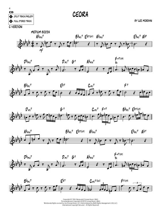 Lee Morgan Hal Leonard Jazz Play-Along Vol. 144